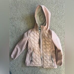 Snozu Pink Quilted Hooded Kids Jacket